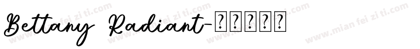 Bettany Radiant字体转换